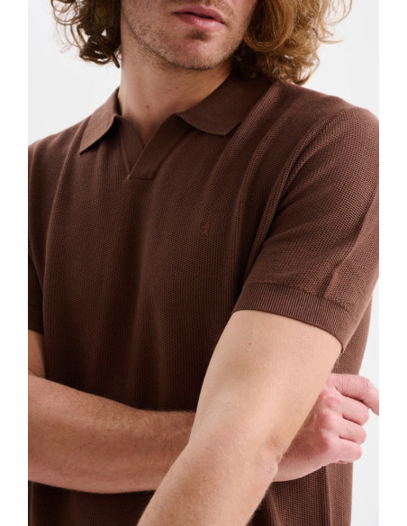 Jaggy polo derby in crepe con logo Dacia JMD057DZ148261 [49d1bb62]