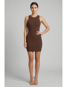 Markup abito corto in cotone stretch MW11200 [84038d03]