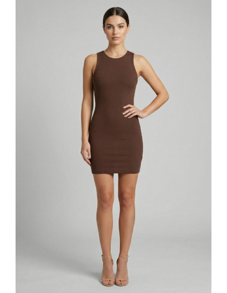 Markup abito corto in cotone stretch MW11200 [84038d03]