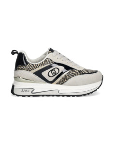 Liu Jo sneaker platform in suede e tessuto Maxi Wonder 97 BA6007PX807 [117b9636]