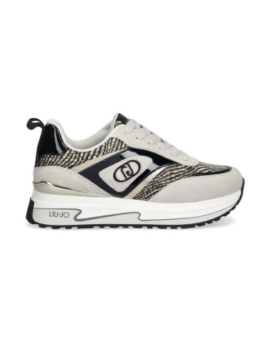 Liu Jo sneaker platform in suede e tessuto Maxi Wonder 97 BA6007PX807 [117b9636]