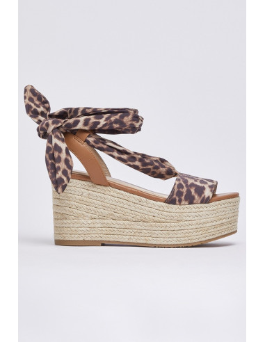 Liu Jo sandalo zeppa con foulard Bali 03 SA6087TX133 [b9320eae]
