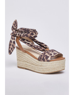 Liu Jo sandalo zeppa con foulard Bali 03 SA6087TX133 [b9320eae] 2