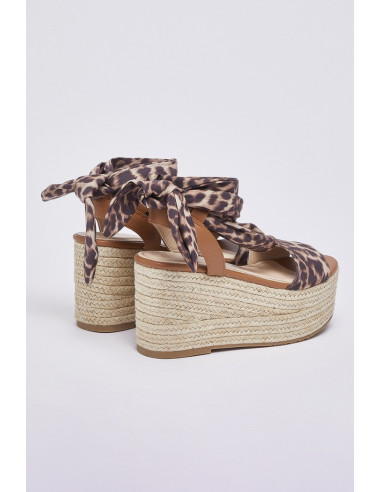 Liu Jo sandalo zeppa con foulard Bali 03 SA6087TX133 [d7098ca7]