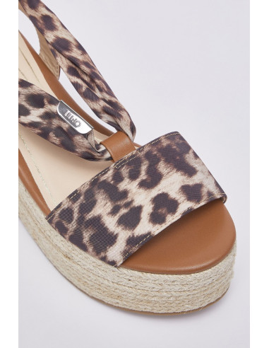 Liu Jo sandalo zeppa con foulard Bali 03 SA6087TX133 [65440abd]
