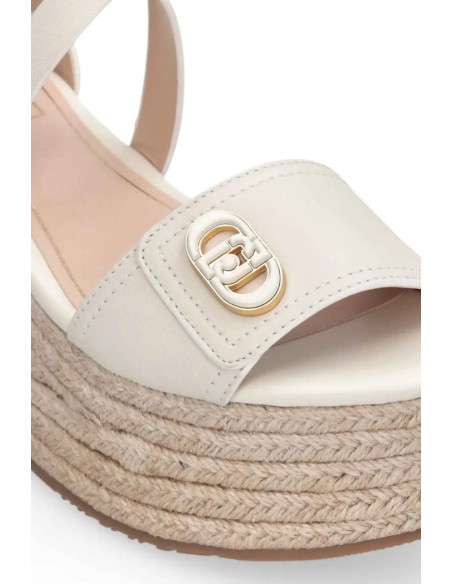 Liu Jo sandalo zeppa con logo Bali 01 SA6083P0102 [aafd597c]