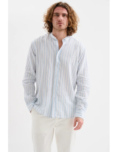 Jaggy camicia collo alla coreana a righe Qasim JMQ039DSB111261 [60e36166]