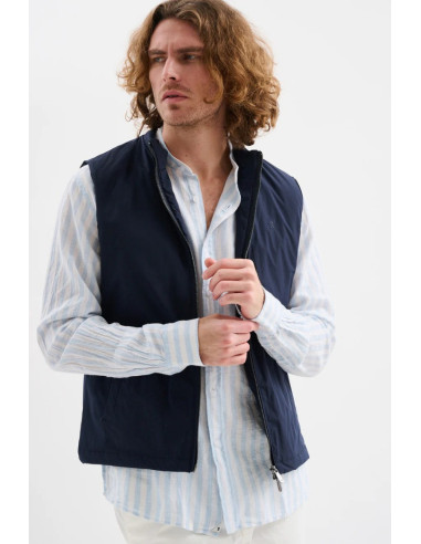 Jaggy camicia collo alla coreana a righe Qasim JMQ039DSB111261 [bc956575]