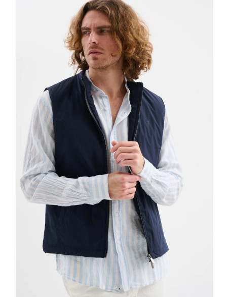 Jaggy camicia collo alla coreana a righe Qasim JMQ039DSB111261 [bc956575]