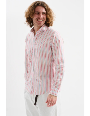 Jaggy camicia collo alla francese a righe Querima JMQ040DSB112261 [89ac3647]