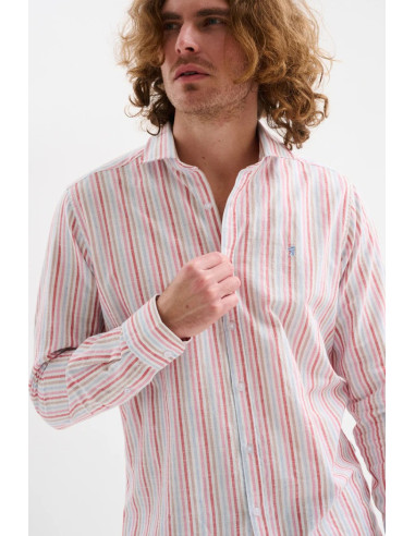 Jaggy camicia collo alla francese a righe Querima JMQ040DSB112261 [3be1b05d]
