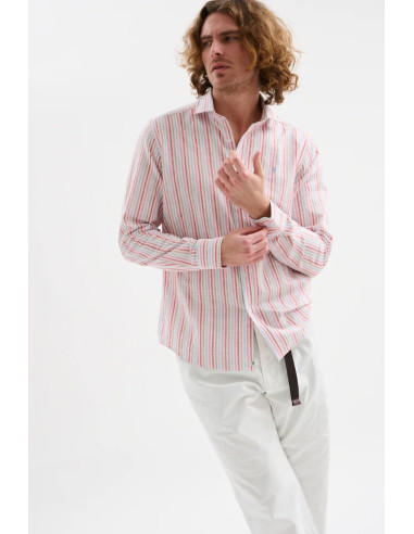 Jaggy camicia collo alla francese a righe Querima JMQ040DSB112261 [8cfc7159]