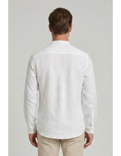 Guy camicia collo coreano in lino Custom909x-1211 M50089 [9c91dc56] 2