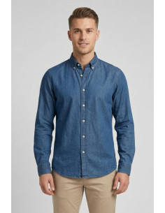 Guy camicia in denim di cotone Custom919x-004 rl M50078 [edeb4233]