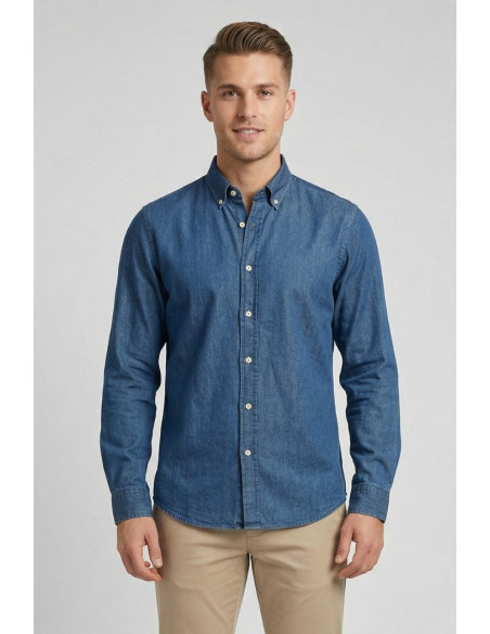 Guy camicia in denim di cotone Custom919x-004 rl M50078 [edeb4233]