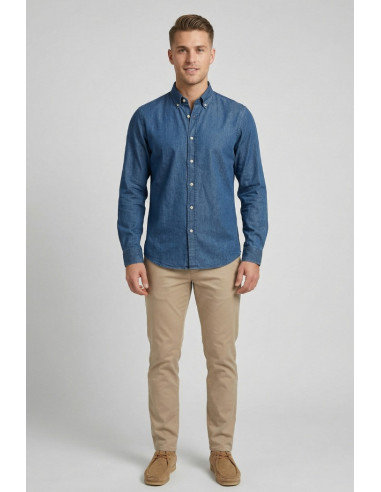 Guy camicia in denim di cotone Custom919x-004 rl M50078 [83d0c03a]