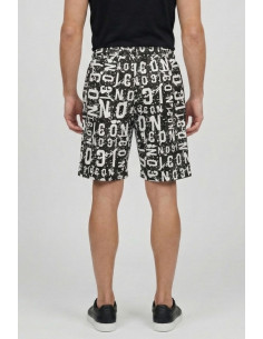 Icon bermuda in cotone stretch con stampa logo all-over IUB010 [7fe5cf22] 2