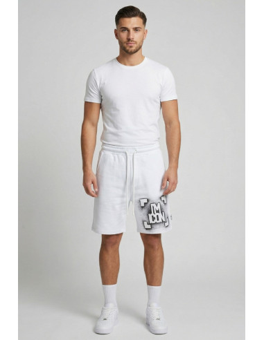 Icon bermuda in cotone stretch con stampa logo sul davanti IUB013 [e8160b0f]