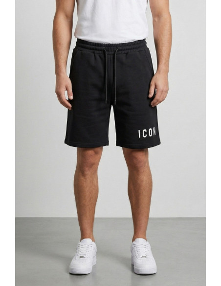 Icon bermuda in cotone stretch con mini stampa logo IUB001 [3517b9fd]