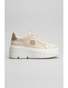 Queen Helena sneaker platform con logo patch X34-16 [2e54324b]