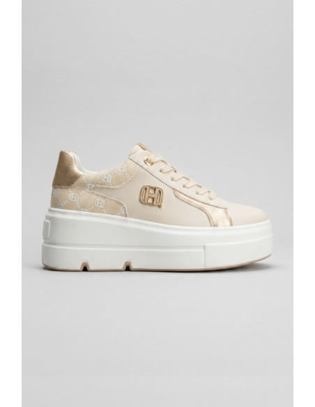 Queen Helena sneaker platform con logo patch X34-16 [2e54324b]