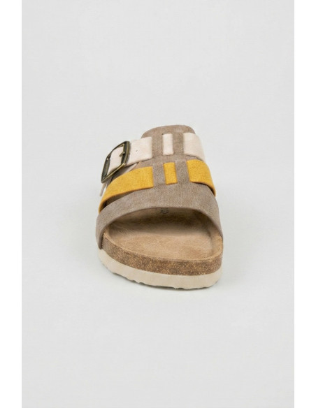 Queen Helena ciabatta a fasce bicolor X34-111 [f0b7022f]