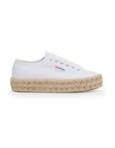 Superga sneaker platform in tela 2740 Platform Cotton Stone Wash Rope [204cd73f]