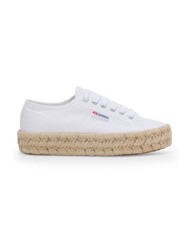 Superga sneaker platform in tela 2740 Platform Cotton Stone Wash Rope [204cd73f]