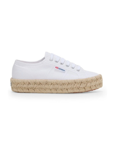 Superga sneaker platform in tela 2740 Platform Cotton Stone Wash Rope [204cd73f]