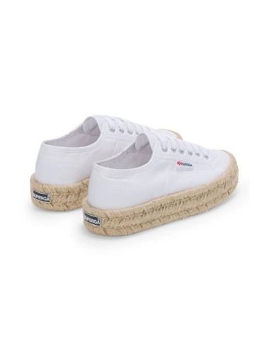 Superga sneaker platform in tela 2740 Platform Cotton Stone Wash Rope [4e775536]