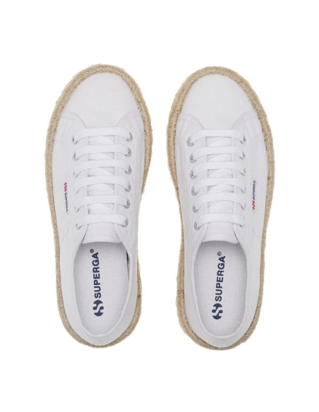 Superga sneaker platform in tela 2740 Platform Cotton Stone Wash Rope [4b271228]