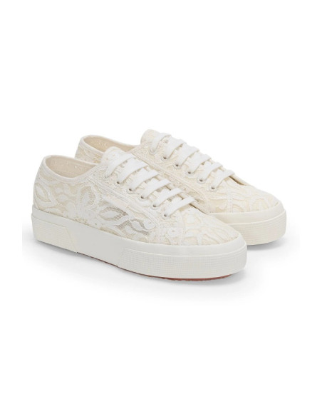 Superga sneaker platform in pizzo 2740 Platform Pizzo Macrame [0ab92d3a]