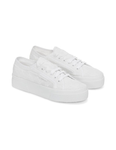 Superga sneaker platform in sangallo 2740 Flower Sangallo [72b40521]