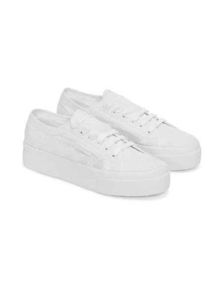Superga sneaker platform in sangallo 2740 Flower Sangallo [72b40521]