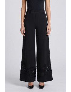 PDK pantalone ampio con dettaglio in pizzo 3297P4611 [c8cb851e]