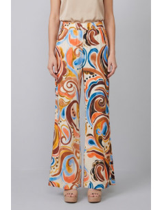 Celye pantalone a fantasia in viscosa SS26C0648 [a467055d]