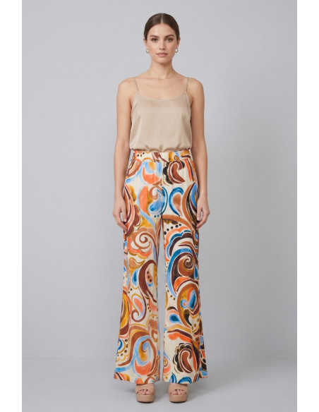 Celye pantalone a fantasia in viscosa SS26C0648 [ca5c8754]