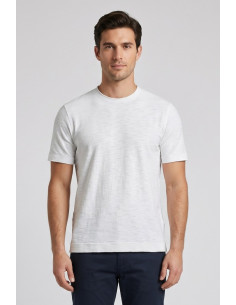 Markup t-shirt girocollo in misto lino e cotone MK1900015 [cc6977a7]