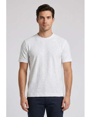 Markup t-shirt girocollo in misto lino e cotone MK1900015 [cc6977a7]