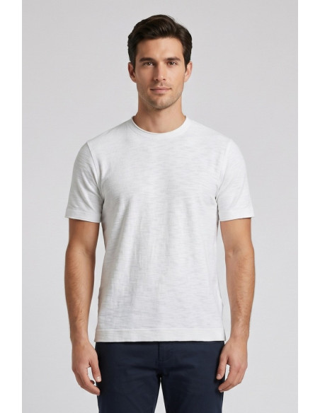 Markup t-shirt girocollo in misto lino e cotone MK1900015 [cc6977a7]