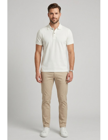 Guy polo in piquet di cotone Cabrio716n-pc M49901 [34e1a2a8]