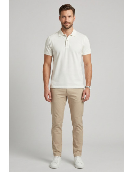 Guy polo in piquet di cotone Cabrio716n-pc M49901 [34e1a2a8]
