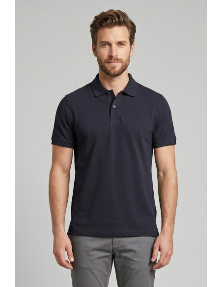 Guy polo in piquet di cotone Cabrio716n-pc M49901 [c1c49aa7]