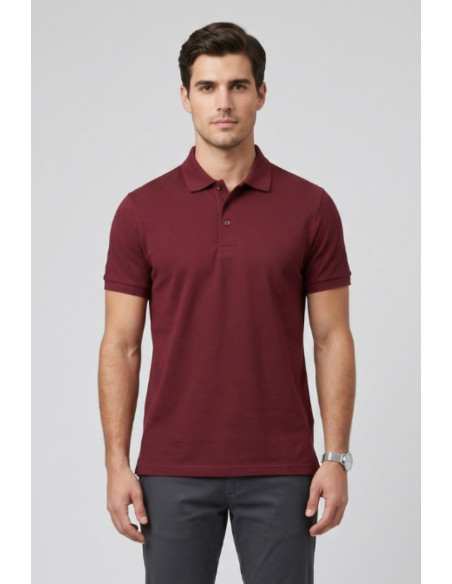 Guy polo in piquet di cotone Cabrio716n-pc M49901 [4831f3a5]