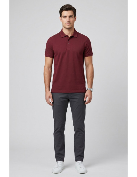 Guy polo in piquet di cotone Cabrio716n-pc M49901 [260a71ac]