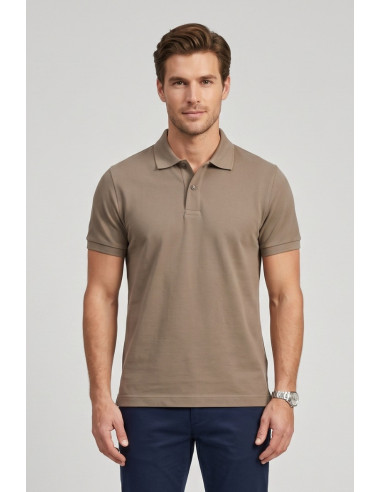 Guy polo in piquet di cotone Cabrio716n-pc M49901 [03d88d4a]