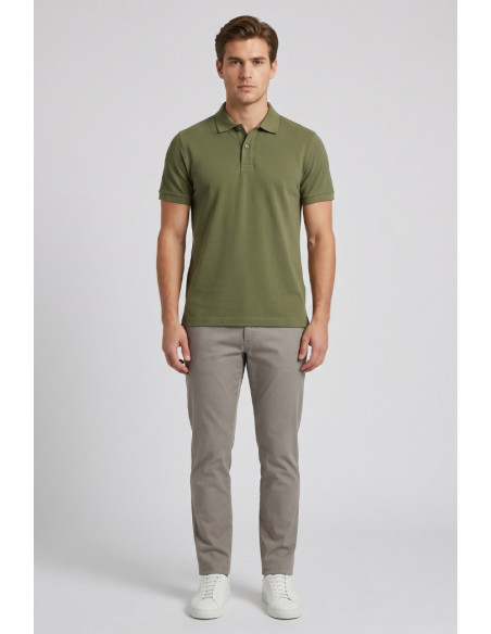 Guy polo in piquet di cotone Cabrio716n-pc M49901 [5587ca4d]