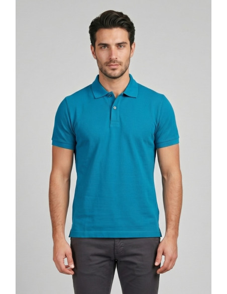Guy polo in piquet di cotone Cabrio716n-pc M49901 [3126a7ed]