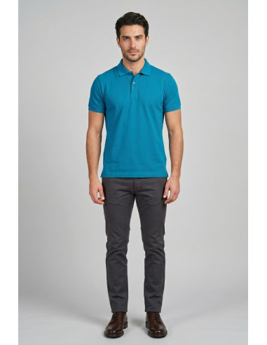 Guy polo in piquet di cotone Cabrio716n-pc M49901 [5f1d25e4]