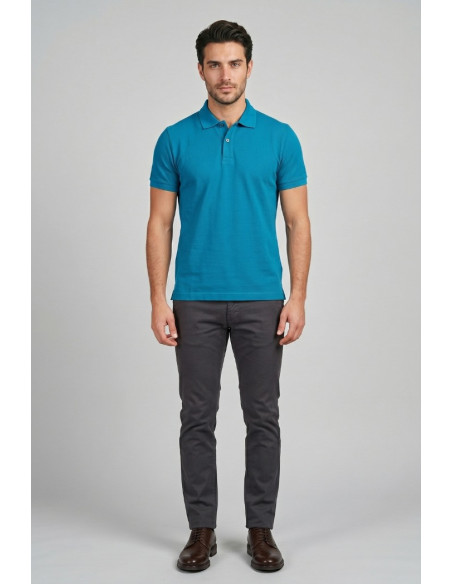 Guy polo in piquet di cotone Cabrio716n-pc M49901 [5f1d25e4]